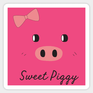 Sweet Piggy Face Sticker